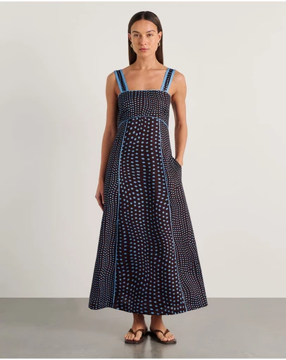Jag - Ania Spot Midi Dress
