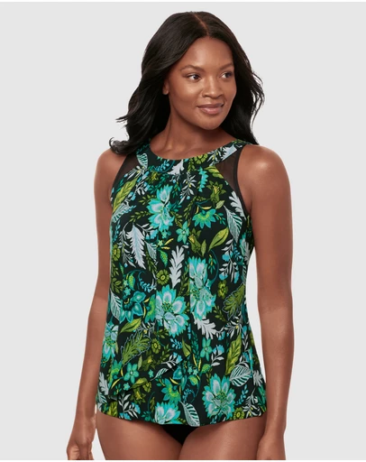 Miraclesuit Swimwear  - Florica Ursula Underwired High Neck Tankini Top