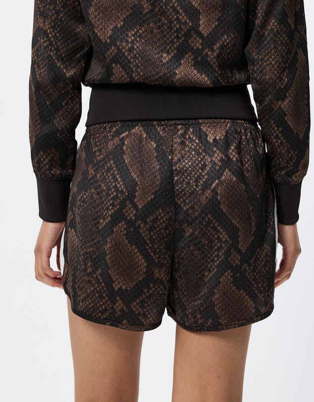 adidas Originals - Snake Print Satin Shorts - ICONIC EXCLUSIVE
