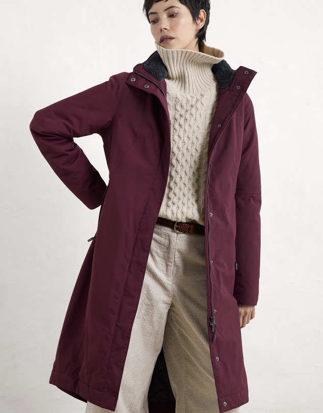 Seasalt - Seasalt Cornwall Purple Janelle Coat