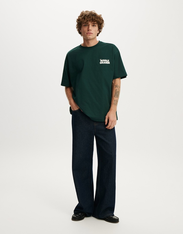 Cotton On - Box Fit Text T-Shirt
