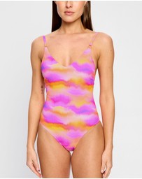 Modibodi - Period Swimwear V Neck One Piece Light Absorbency