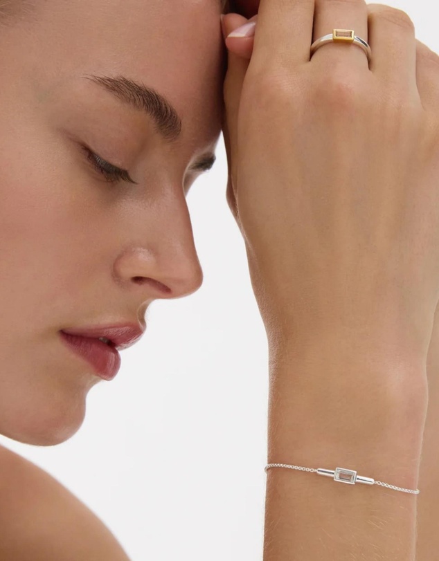 Najo - Skye Silver Cubic Zirconia Bracelet