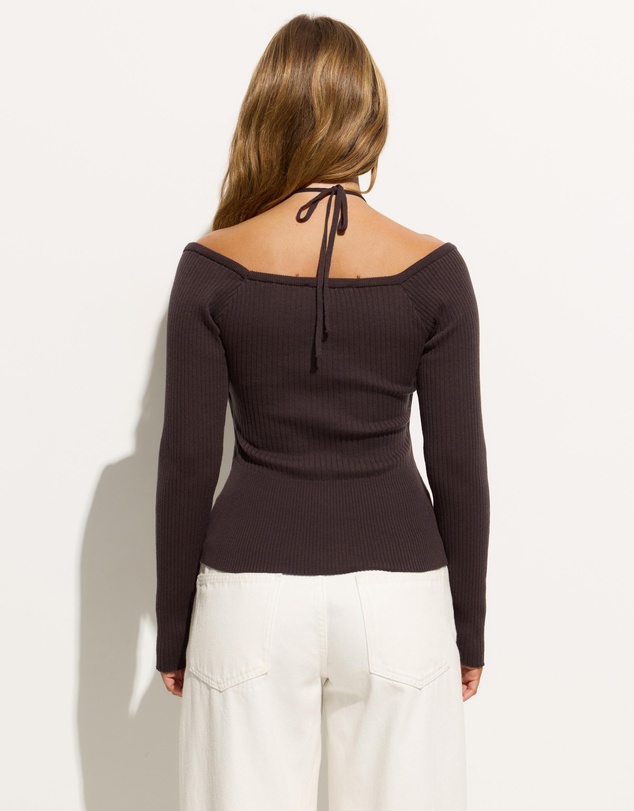 Dazie - Astor Off Shoulder Bralette Knit Top