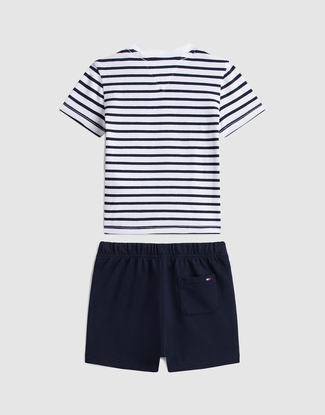 Tommy Hilfiger - Essential Stripe T-Shirt And Shorts Set - Babies
