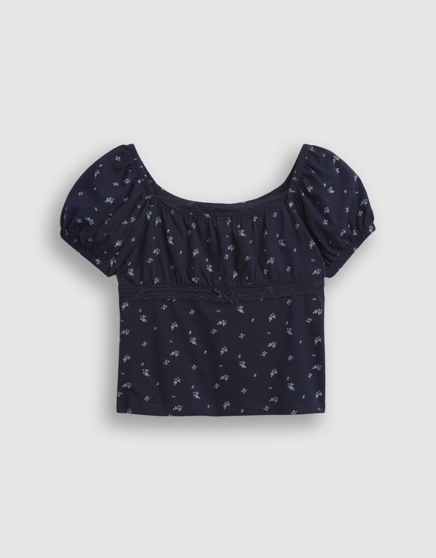 GAP - SS Lace Trim Top - Teens