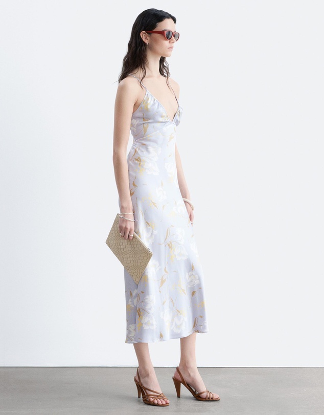 & Other Stories - Satin Slip Midi Dress
