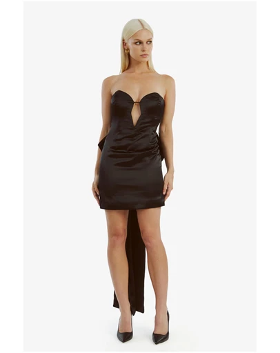 Bardot - Eleni Bow Back Satin Dress