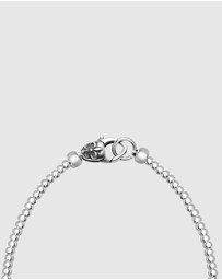 Nialaya Jewellery - Sterling Silver Beaded Bracelet