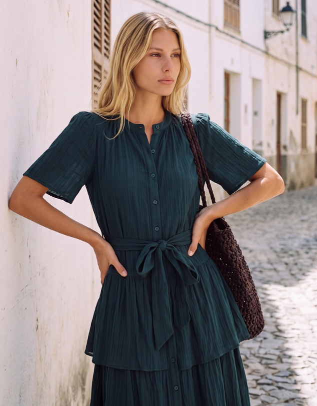 The Fated - Mali Tiered Midi Dress