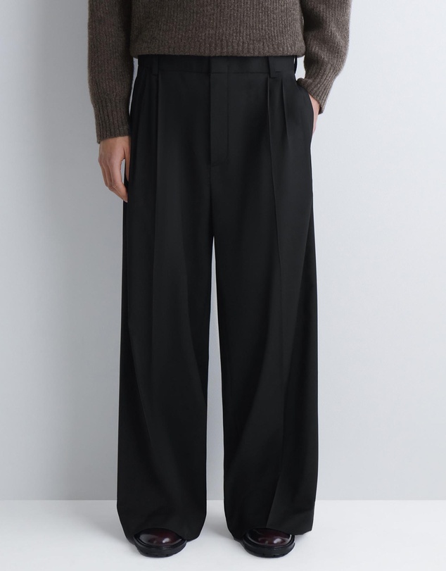 COS - Pleated Wool Relaxed-Fit Wide-Leg Trousers