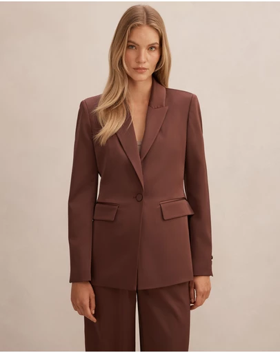 Forever New - Solana Satin Single Breasted Blazer