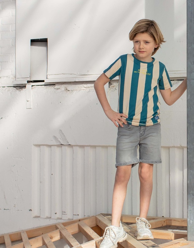 Quapi - Fergus Stripe T-Shirt - Kids-Teens
