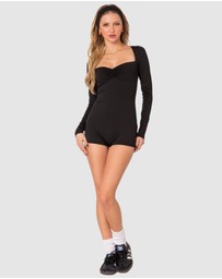 EDIKTED - Sugar Long Sleeve Romper