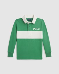 Polo Ralph Lauren - Logo-Applique Cotton Jersey Rugby Shirt - ICONIC EXCLUSIVE - Babies-Kids