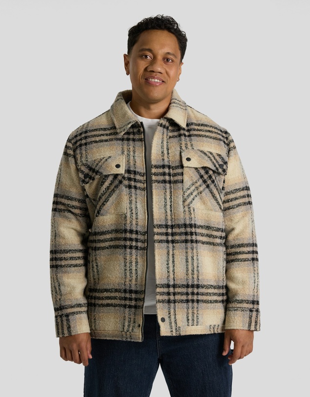 Johnny Bigg - Padded Check Zip Thru Jacket