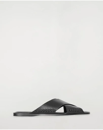 COS - Crossover Leather Sandals - Women's