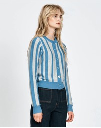 bul - Havu Cardigan Blue Stripe