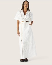 MOS The Label - Alicia Tie Front Shirt