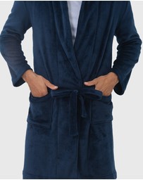 Coast Clothing - Oslo Mens Dressing Gown - Navy
