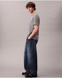 Calvin Klein Jeans - Embroidered Monogram Logo Relaxed T-Shirt