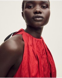 M.N.G - Nils Halter Dress With Bow Detail