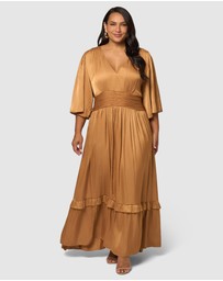 Pink Dusk by Curve Project - Work It Maxi Dress
