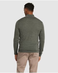 Tarocash - Asher Merino Wool Zip Knit