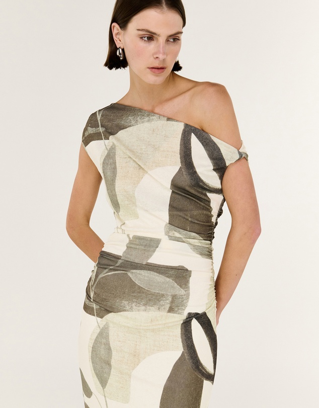 Staple the Label - Ophiele Twist Midi Dress