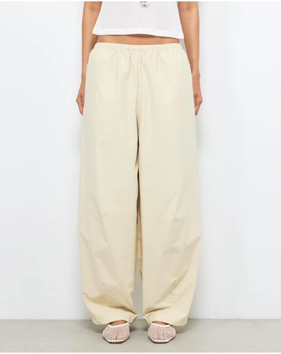 AERE - Nora Organic Cotton Barrel Leg Pants