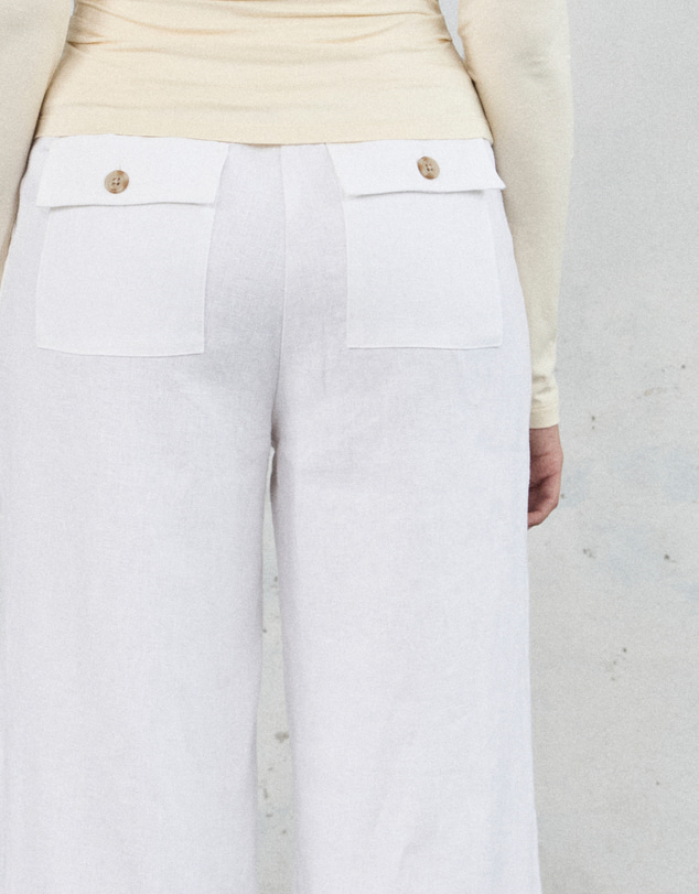 FRIEND of AUDREY - The Linen Pocket Trouser