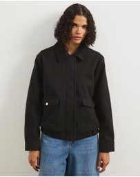 Atmos&Here - Juliet Herringbone Bomber Jacket