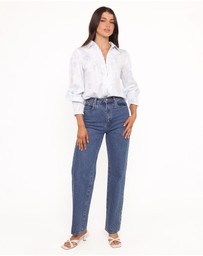 Petal & Pup - Parsons Blouse - Blue Floral