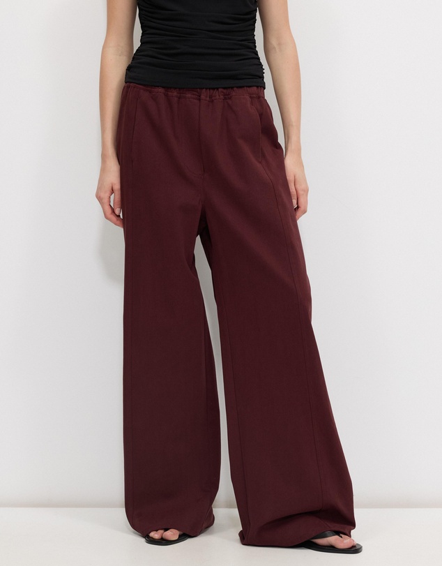 Calli - Matt Cotton Twill Pants