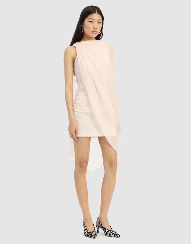 ROTATE - Chiffon Mini Cape Dress