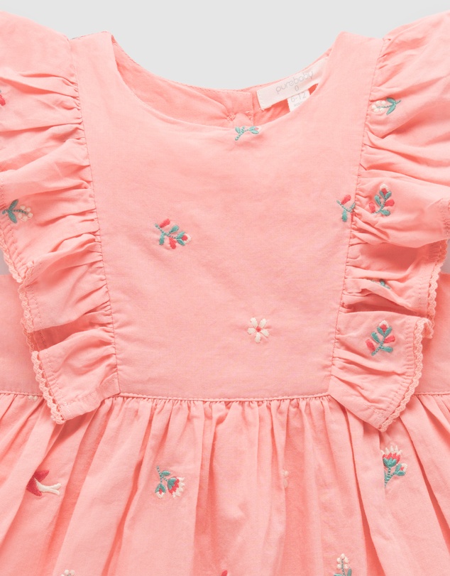 Purebaby - Broderie Dress -Kids-Babies