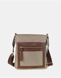Pierre Cardin - Pierre Cardin RFID Lightweight Nylon Crossbody Bag
