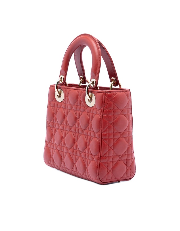 Pre-Loved by Azura Reborn - Pre-Loved Small Lambskin Cannage My ABCDior Lady Dior