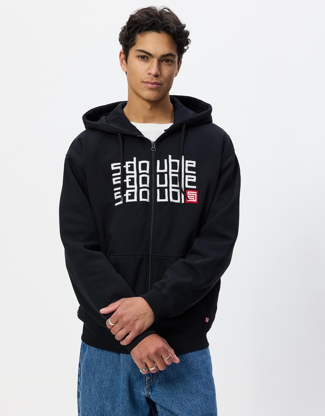 S Double - Triple Block Zip Hoodie