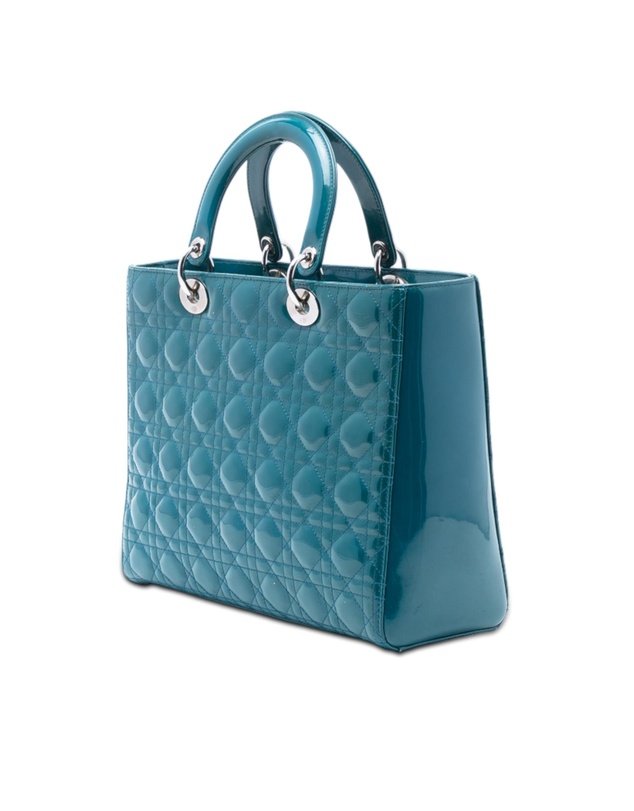 Pre-Loved by Azura Reborn - Pre-Loved Large Patent Cannage Lady Dior