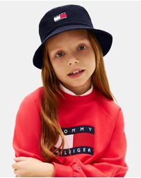 Tommy Hilfiger - Kids' Wavy Flag Seersucker Bucket Hat