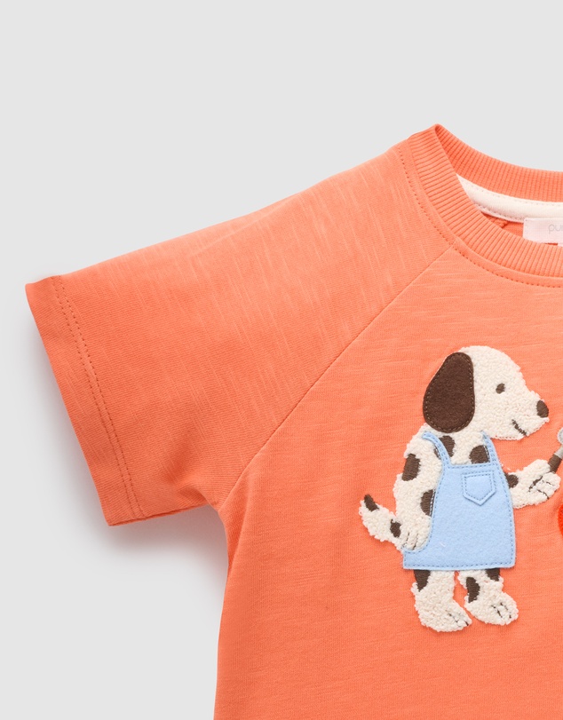 Purebaby - BBQ Relaxed Tee-Kids-Babies