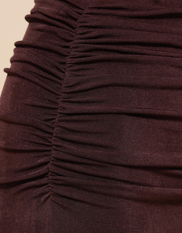 CHANCERY - Draped Bodice Halter Jersey Dress