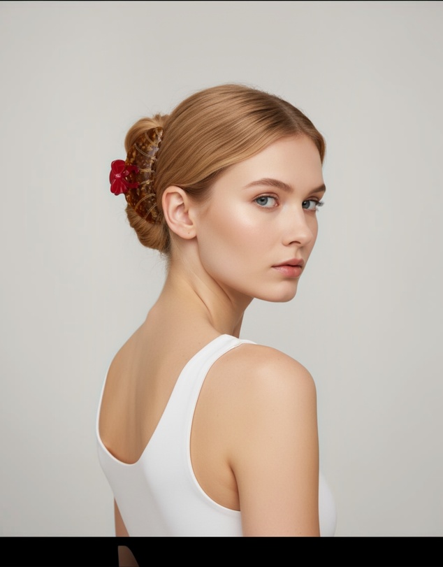 Mossée - Amy Croissant Bow Hair Claw