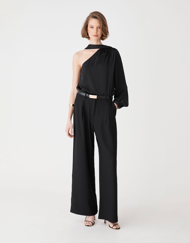 Forcast - Daphne Pleated Crepe Pants