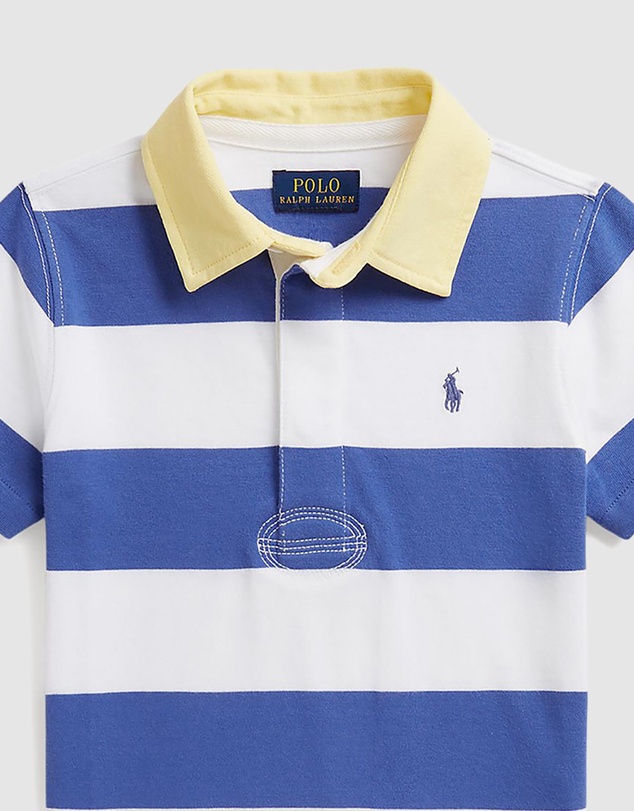Polo Ralph Lauren - Striped Cotton Short-Sleeve Rugby Shirt - Kids