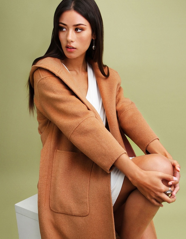 Belle & Bloom - Walk This Way Wool Blend Hooded Coat