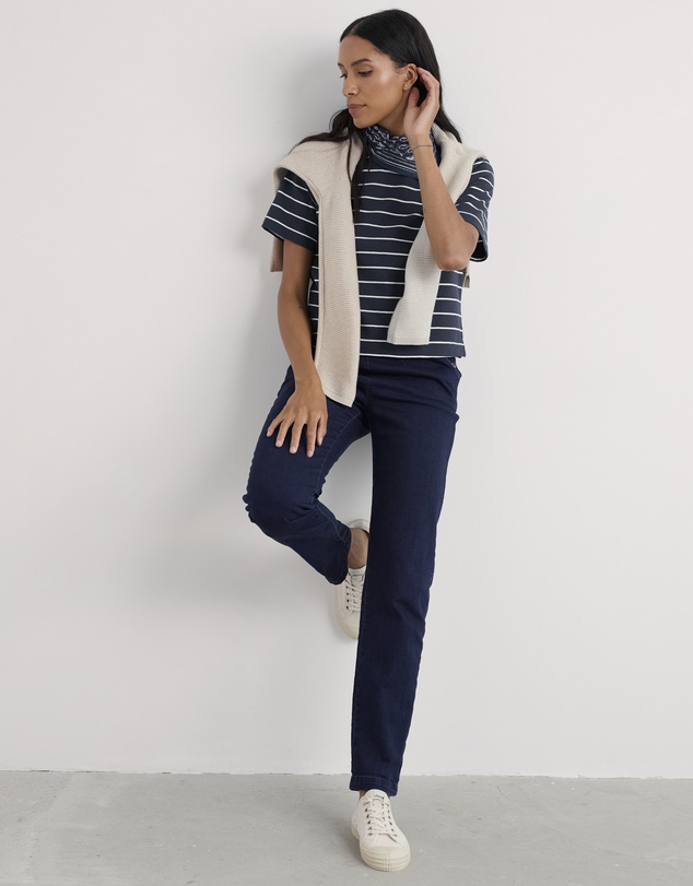 Seasalt - Seasalt Cornwall Navy Copseland T-Shirt Jersey