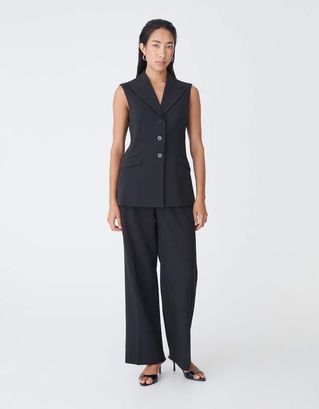 Forcast - Nikki Long Collared Vest