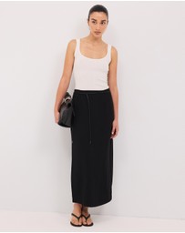 Calli - Mila Crepe Midi Skirt
